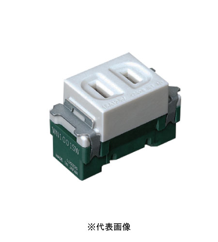 パナソニック WN1001CW 埋込コンセント シングル 15A125V AC セラミックホワイト