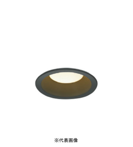 コイズミ照明 AD7250B27 S形黒枠ダウンライト 100φ 準耐火構造対応 防雨・防湿型 60W相当 非調光 電球色