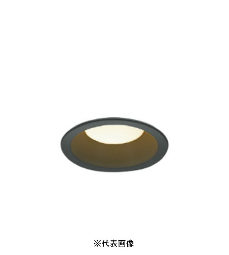 コイズミ照明 AD7350B27 S形黒枠ダウンライト 100φ 準耐火構造対応 防雨・防湿型 60W相当 調光 電球色