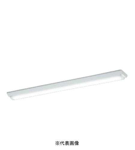 コイズミ照明 AH92406+AE57486 LEDベースライト 本体＋ユニット 40形逆富士型 FHF32W x 2灯相当 定格出力 ﾌﾟﾙｽｲｯﾁ付 昼白色