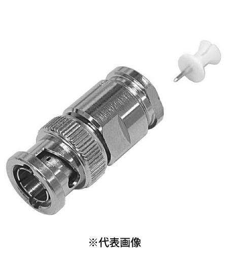 サン電子 BNCP-5SPN 75ΩBNC型5C用コネクタ ワンタッチ締付けタイプ 屋内用 10個入