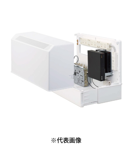 サン電子 COM-S62G11B-GN 情報分電盤 10G/2.5G対応スイッチングHUB搭載 TV6分配 TEL1回線2分岐