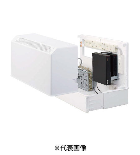 サン電子 COM-S88G11B-GN 情報分電盤 10G/2.5G対応スイッチングHUB搭載 TV8分配 TEL1回線8分岐