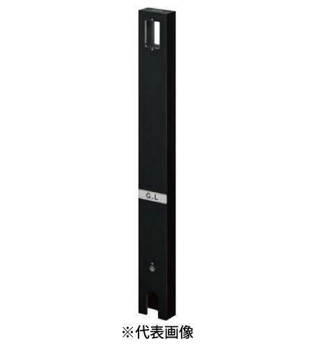 パナソニック DDP142B 屋外電源コンセント支柱 Dポール フラットタイプ 防水コンセント用 両面取付 色ブラック