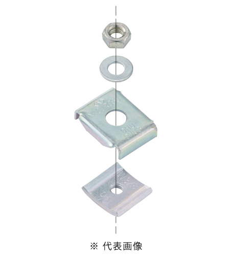 ネグロス電工 DHU-W3 ハンガー吊金具 電気亜鉛メッキ 10個入り