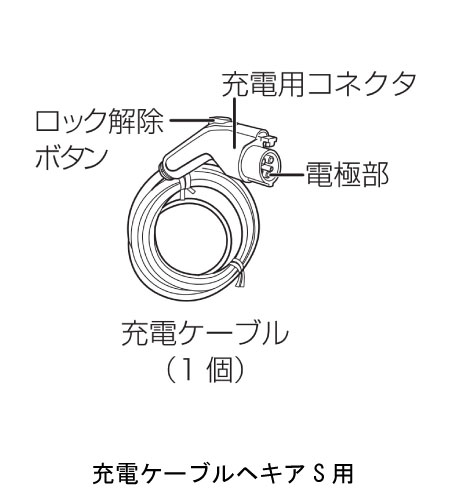 パナソニック DNH1311 ELSEEV hekia S 用 充電ケーブル 3kW ケーブル長5m