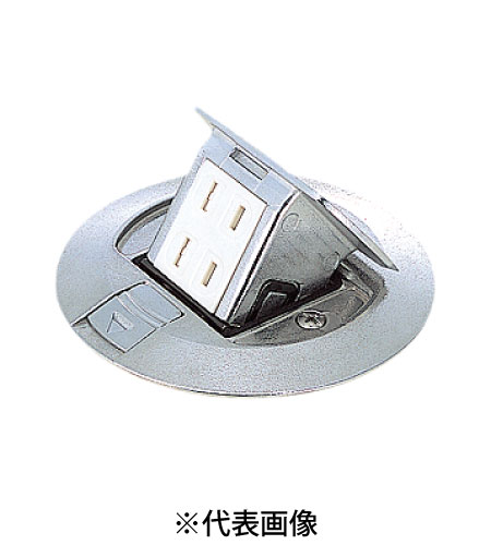 パナソニック DU5140PV アップコン 扉付ダブルコンセント 送り端子付 はさみ込みねじ止め固定 丸型 シルバー