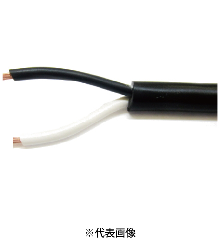 富士電線 ラバロンVCT3.5SQ×2心 ラバロン600Vソフトビニルキャプタイヤ丸形ケーブル 切売 1mより