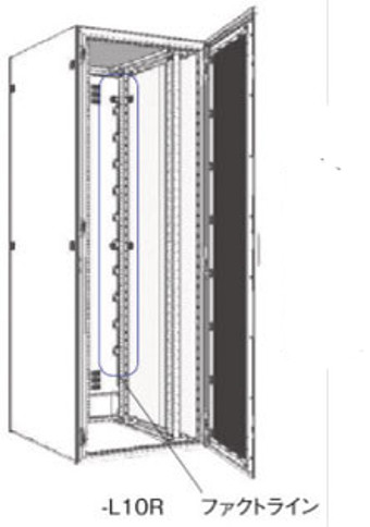 日東工業 FS-L6R-H1400 コンセントバー（ファクトライン）付タイプ コンセント6コ付 適用機種FS、FSR、FST、FSP、FSA、FSC、FSN、FSB、FSS、FSST、FSV、FSG各シリーズ H=1400、1600mm]