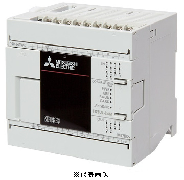 三菱電機 FX5UJ-24MT/ESS FX5UJ CPUユニット 電源AC100~240V 入力:14点 DC24V シンク/ソース 出力:10点 トランジスタ ソース