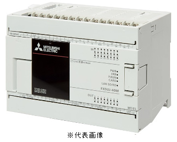三菱電機 FX5UJ-40MT/ES FX5UJ CPUユニット 電源AC100~240V 入力:24点 DC24V シンク/ソース 出力:16点 トランジスタ シンク