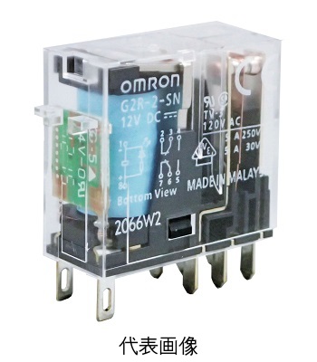 オムロン G2R-2-SN DC24ミニパワーリレープラグイン端子タイプ 動作表示灯内蔵形 極数2 DC24V