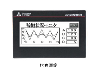 三菱電機 GT2103-PMBLS グラフィックオペレーションターミナル 3.8型[320×128ドット] TFTモノクロ(白/黒)液晶 バックライト5色LED(白/緑/ピンク/橙/赤) メモリ3MB DC5Vタイプ シリアルI/F RS-422