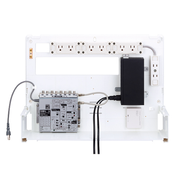 サン電子 COM-S7000-GN 情報分電盤 COM-S Gモデル 搭載機器 コンセント 可動式8分配器 8ポートHUB マルチブースタ 電話1回線8分岐