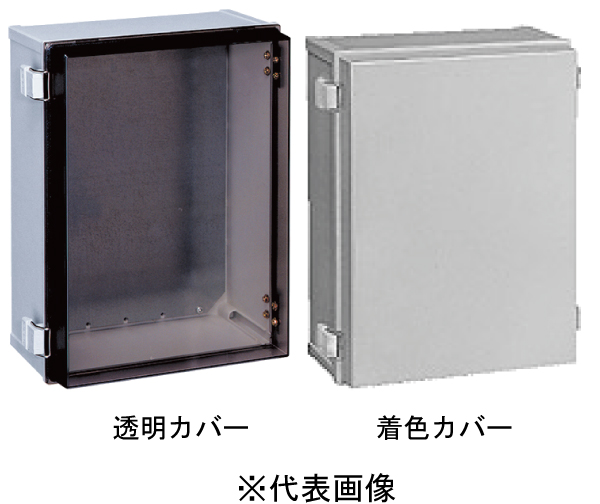 日東工業 PBC18-3020 PBC蝶番付ポリカボックス カバー付 外形寸法mm ヨコ300タテ198フカサ182 カバー選択 透明/着色