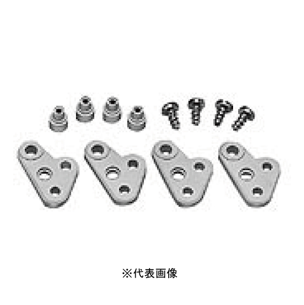 日東工業 PBE-K ポリカボックス取付金具 取付金具4コ、ねじ4コ、キャップ4コ