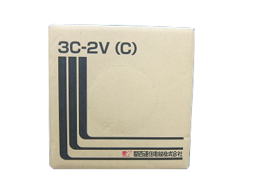 関西通信電線 3C-2V(C) 監視カメラ用75Ω同軸ケーブル 100m巻 色 黒