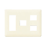パナソニック WN6076W フルカラーモダンプレート6コ用 色ミルキーホワイト