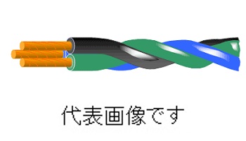 愛知電線 DV2.0mm×2C 引込用ビニル絶縁電線(DV) 2個より 中部電力仕様 10m以上1m単位 100mまで切売