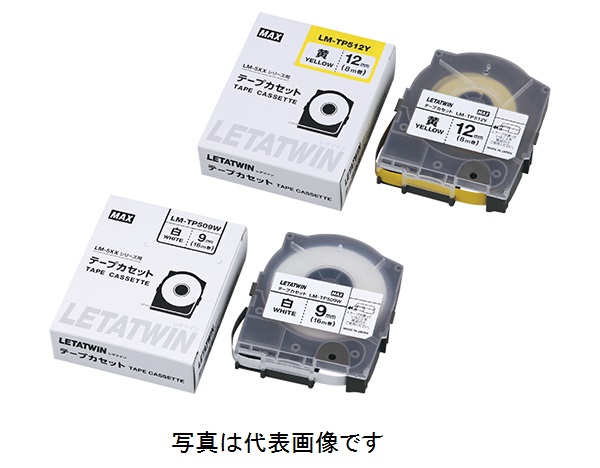 MAX LM-TP509T テープカセット 透明 9mm幅 8m巻