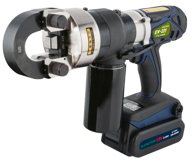 カクタス(CACTUS) 充電式マルチ圧着 EV-325DL (標準セット) 18V・14.4V併用 150~325mm2 (EV325DL)