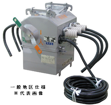 戸上電機製作所 KLT-PA-N11LT 高圧交流気中負荷開閉器 定格電流200A VT・LA内蔵GR付PAS 一般地区 無方向性;鋼板製 SOG制御装置(LTR)屋外プラボックス入り付き
