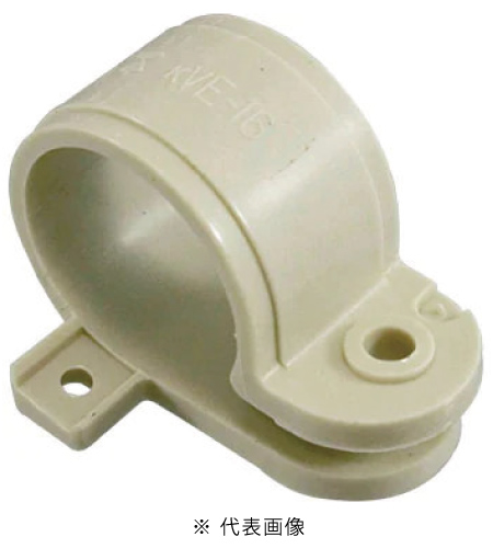 未来工業 KVE-16J VE片サドル 適合VE菅16mm 50個入り 色 ベージュ