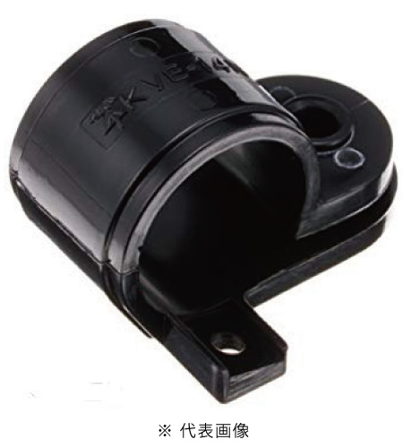 未来工業 KVE-22K VE片サドル 適合VE菅22mm 10個入り 色 黒