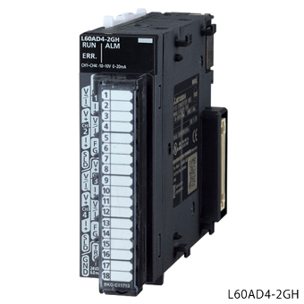 三菱電機 L60AD4-2GH MELSEC-Lシリーズ アナログ-ディジタル変換ユニット 入力チャンネル4ch