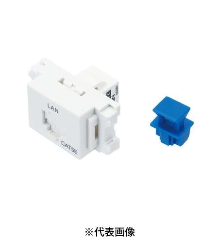 サン電子 LMJ-5EJA-C Cat5e LANモジュラジャック ジャック式 セラミックホワイト用 10個単位