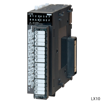 三菱電機 LX10 MELSEC-Lシリーズ AC入力ユニット AC入力:16点 AC100~120V 応答時間:20ms 16点1コモン 18点端子台
