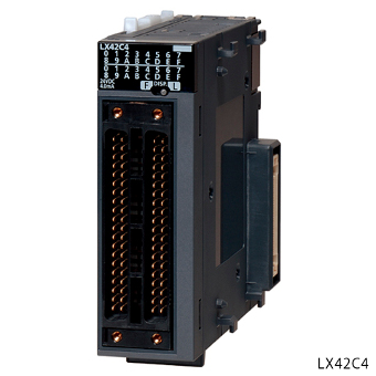 三菱電機 LX42C4 MELSEC-Lシリーズ DC入力ユニット DC入力:64点 DC24V/4mA 応答時間:1/5/10/20/70ms 32点1コモン プラスコモン/マイナスコモン共用タイプ 40ピンコネクタx2