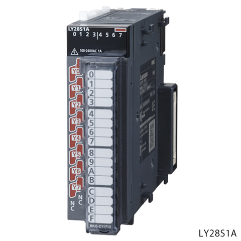 三菱電機 LY28S1A MELSEC-Lシリーズ トライアック出力ユニット トライアック出:8点 AC100~240V 1A/1点,8A/1ユニット 応答時間:1ms+0.5サイクル 全点独立コモン 18点端子台