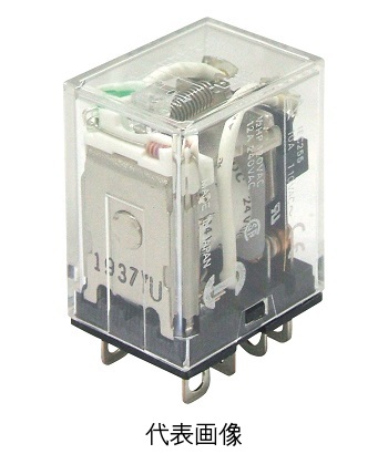 オムロン LY2N-D2 DC24V バイパワーリレー プラグイン端子 コイルサージ吸収用ダイオード形 動作表示灯付(2極)