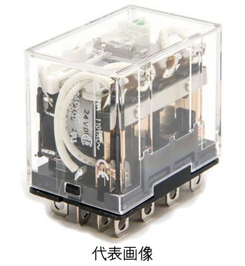 オムロン LY4N DC24V バイパワーリレー プラグイン端子 動作表示灯付(4極)