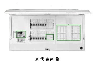 日東工業 HCD3E6-63D HCD型ホーム分電盤 ドア付 付属機器取付スペース付x2付 単相3線式 単3中性線欠相保護付漏電ブレーカ付 主幹容量60A 分岐回路数6+予備3