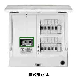 日東工業 HCD3E-62 HCD型ホーム分電盤 ドア付 スタンダードタイプ 単相3線式 単3中性線欠相保護付漏電ブレーカ付 主幹容量30A 分岐回路数6+予備2