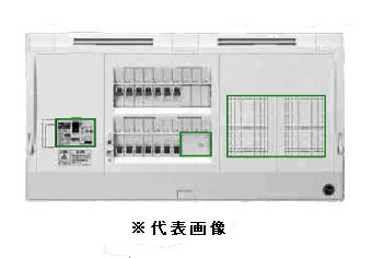 日東工業<br>HPD3E6-103D<br>HPD型ホーム分電盤 ドアなし<br>付属機器取付スペースx2付<br>単相3線式<br>単3中性線欠相保護付漏電ブレーカ付<br>主幹容量60A<br>分岐回路数10+予備3<br>