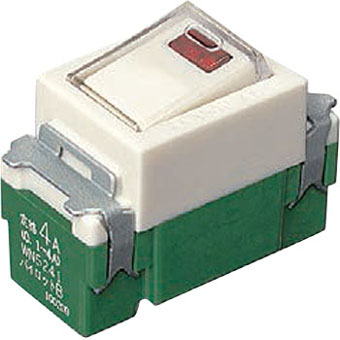 パナソニック WN5241 フルカラー埋込パイロットスイッチB 片切ネーム付 4A300V
