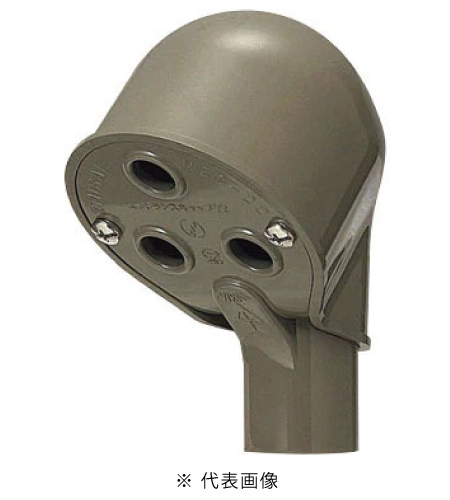 未来工業 MEC-16LB エントランスキャップ 適合菅 VE16 色ライトブラウン