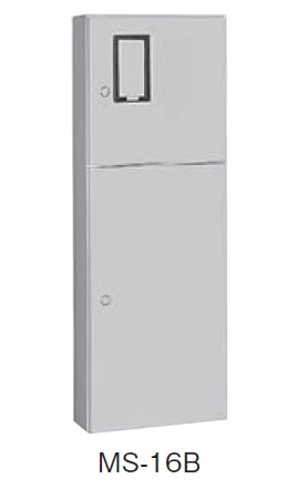 日東工業 MS-16B 引込計器盤キャビネット 2段扉 水切り、防塵・防水パッキン付 ヨコ500mm タテ1400mm フカサ200mm 塗装色;選択してください。