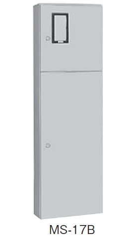 日東工業 MS-17B 引込計器盤キャビネット 2段扉 水切り、防塵・防水パッキン付 ヨコ500mm タテ1600mm フカサ200mm 塗装色;選択してください。