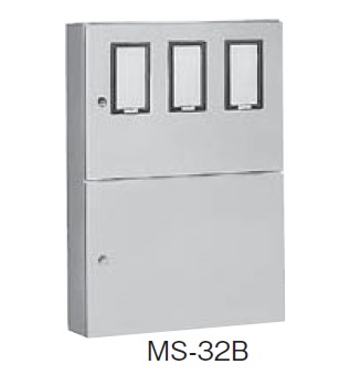 日東工業 MS-32B 引込計器盤キャビネット 2段扉 水切り、防塵・防水パッキン付 ヨコ700mm タテ1000mm フカサ200mm 塗装色;選択してください。
