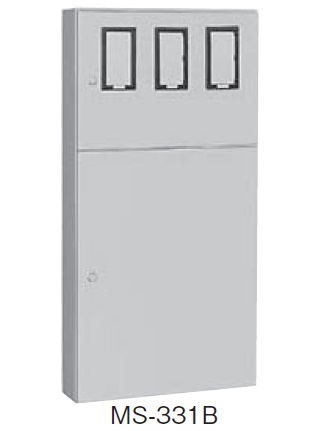 日東工業 MS-331B 引込計器盤キャビネット 2段扉 水切り、防塵・防水パッキン付 ヨコ700mm タテ1400mm フカサ200mm 塗装色;選択してください。