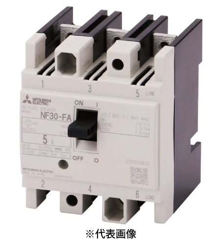 三菱電機 NF30-FA 3P 5A 制御盤用ノーヒューズ遮断器 NF-FAシリーズ 極数3 定格電流5A