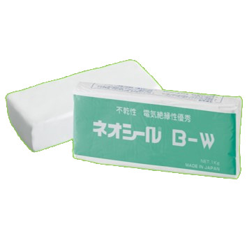 日東化成工業 B-W 一般パテ ネオシール 不乾性・電気絶縁性優秀 ホワイト 1kg