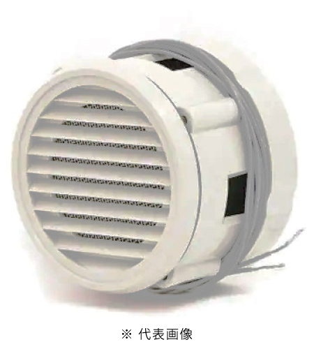 日東工業 LP-0K-2 換気扇付丸形ルーバー フィルタ付ウレタン製 外径75φ ライトベージュ色 屋内用AC200V