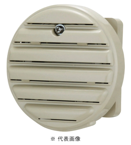 日東工業 WLP-8C 丸形防水ルーバー 屋内屋外兼用 フィルタ付 クリーム色 外径80φ 2個入り
