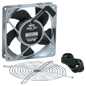 日東工業 PF-121CL-2 換気扇 低騒音タイプ・ロースピード AC200V 外形W119 H119 D25 最大風量/min 1.4/1.7 最大静圧Pa 32/31