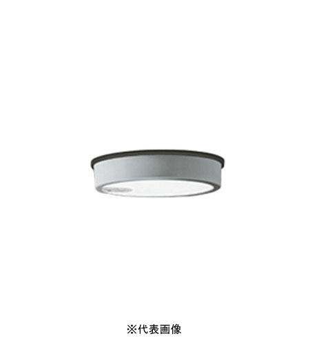 オーデリック OG254525R 軒下用シーリングライト 防雨型人感センサーＯＮ-ＯＦＦ型 白熱灯100W相当 昼白色 マットシルバー